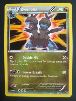 Zweilous 85/114 - XY Steam Siege Set - Pokemon Card - Excellent Condition - Image 1