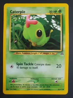 Caterpie 53/75 - Neo Discovery Set - Pokemon Card - Lightly Played - Image 1