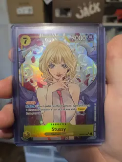 One Piece Carrying on His Will Stussy Alt Art OP13-110 SR Card NM/MT - Image 1