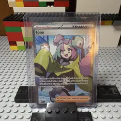 Iono Pokemon TCG Trainer Supporter SV Promo 124 Full Art Holo Card - Image 1