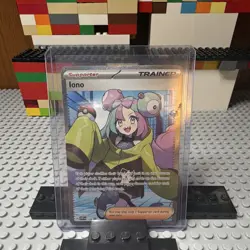 Iono Pokemon TCG Trainer Supporter SV Promo 124 Full Art Holo Card - Image 4