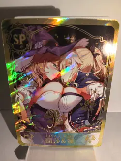 LISA X JEAN IMPACT SP Holographic Custom Art Goddess Story Anime Card - Image 1