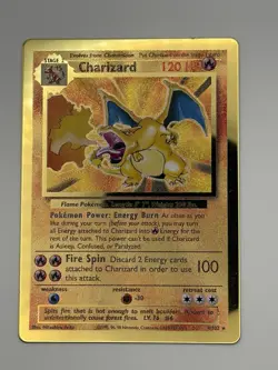 Metal Charizard (4/102) Celebrations Ultra Premium Collection Gold Pokemon Card! - Image 1