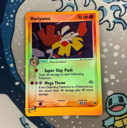 Hariyama 8/109 Reverse Holo Rare EX Ruby & Sapphire Pokemon Card Vintage NM/LP - Image 1