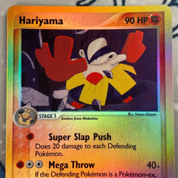 Hariyama 8/109 Reverse Holo Rare EX Ruby & Sapphire Pokemon Card Vintage NM/LP - Image 2
