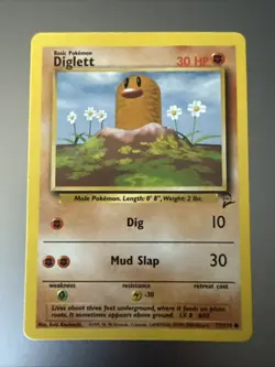 Diglett 47/102 Base Set Pokemon Card - Image 1