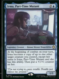 IRMA, PART-TIME MUTANT 12 COMMANDER: TEENAGE MUTANT NINJA TURTLES MTG NM/M - Image 1