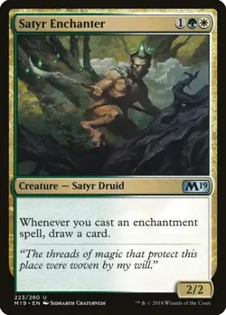 MTG - Satyr Enchanter - Core Set 2019 (M19) - NM - Image 1