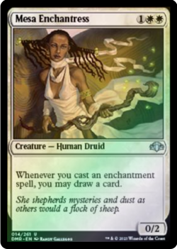Mesa Enchantress 14/261 Dominaria Remastered Foil MTG Uncommon - Image 1