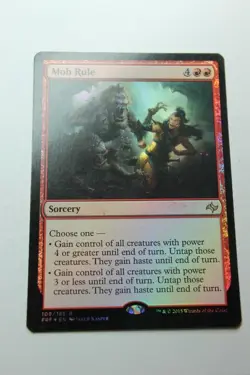 MTG Mob Rule x1-Foil -Fate Reforged-Lightly Played - Image 1