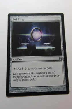 MTG Sol Ring x1- -Commander 2011-Lightly Played - Image 1