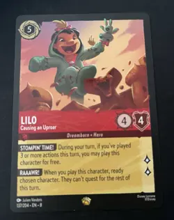 Lilo Causing an Uproar Reign of Jafar 137/204 Regular Legendary Card - Image 1