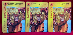 SABRETOOTH 1995 Fleer Marvel OverPower TCG CCG 19 Card Lot Near MINT Condition! - Image 5