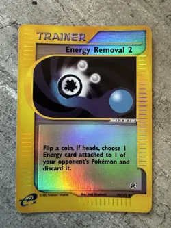 Pokemon Card Energy Removal 2 Expedition Reverse Holo 140/165 - LP - Image 1