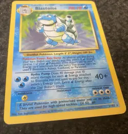 Pokemon TCG Blastoise Base Set Holo Unlimited Rare Card 2/102 (PACK FRESH ~MINT) - Image 4