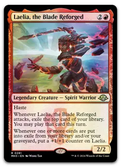 Laelia, the Blade Reforged #281 (Foil) (LP) Modern Horizons 3 MH3 Magic MTG - Image 1