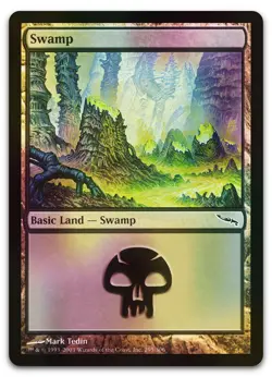 Swamp (295) #295 (Foil) (LP) Mirrodin MRD Magic MTG - Image 1