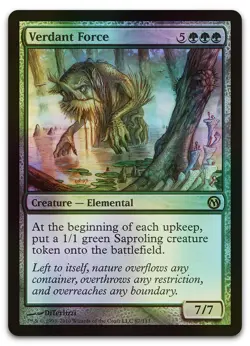 Verdant Force #87 (Foil) (LP) Duels of the Planeswalkers DPA Magic MTG - Image 1