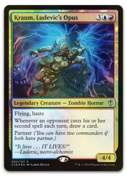 Kraum, Ludevic's Opus #34 (Foil) (LP) Commander 2016 C16 Magic MTG - Image 1