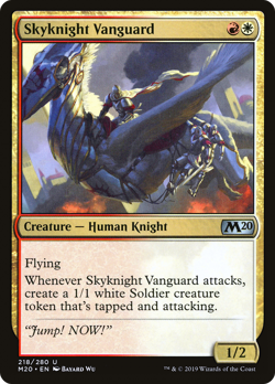 Skyknight Vanguard #218 (Foil) (MP) Core Set 2020 M20 Magic MTG - Image 1