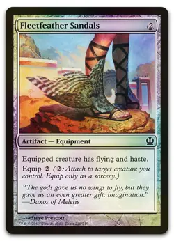 Fleetfeather Sandals #216 (Foil) (LP) Theros THS Magic MTG - Image 1