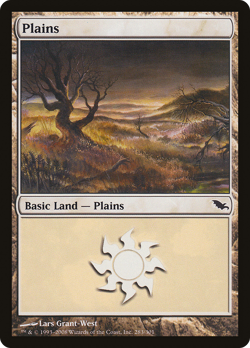 Plains (283) #283 (Foil) (MP) Shadowmoor SHM Magic MTG - Image 1