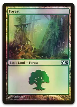 Forest (246) #246 (Foil) (LP) Magic 2012 (M12) M12 Magic MTG - Image 1