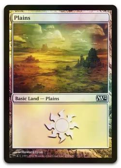 Plains (232) #232 (Foil) (LP) Magic 2012 (M12) M12 Magic MTG - Image 1