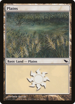 Plains (282) #282 (Foil) (MP) Shadowmoor SHM Magic MTG - Image 1