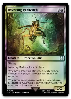 Infesting Radroach #46 (Foil) (NM) Fallout PIP Magic MTG - Image 1