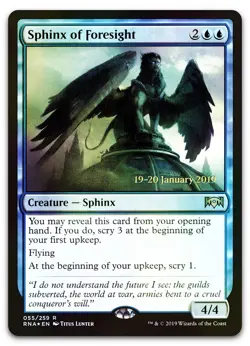 Sphinx of Foresight #55 (Foil) (NM) Prerelease Cards PRE Magic MTG - Image 1