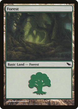 Forest (299) #299 (Foil) (MP) Shadowmoor SHM Magic MTG - Image 1