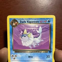 Vintage 1999 Dark Vaporeon Pokemon Team Rocket Non-Holo WOTC 45/82 c508 - Image 2