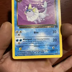 Vintage 1999 Dark Vaporeon Pokemon Team Rocket Non-Holo WOTC 45/82 c508 - Image 3