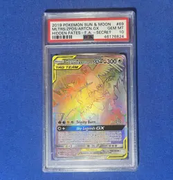 2019 Pokemon Sun & Moon Mltrs/Zpds/Artcn GX Hidden Fates-Fa Secret PSA 10 - Image 1
