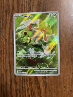 Pokemon TCG Caterpie 172/165 Sv: Scarlet & Violet 151 Illustration Rare Holo NM - Image 1