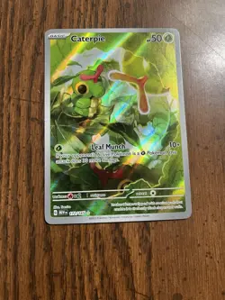 Pokemon TCG Caterpie 172/165 Sv: Scarlet & Violet 151 Illustration Rare Holo NM - Image 2