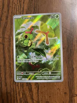 Pokemon TCG Caterpie 172/165 Sv: Scarlet & Violet 151 Illustration Rare Holo NM - Image 3