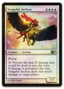 Vengeful Archon #37 (Foil) (LP) Magic 2011 M11 Magic MTG - Image 1