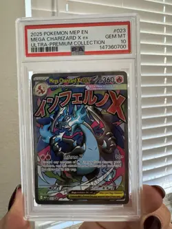 The Pokemon Company Mega Charizard X ex 023 Mega Evolution Promo Holo ENG PSA 10 - Image 1