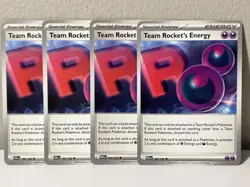 4x Team Rocket's Energy 182/182 x4 - Destined Rivals Playset Pokemon TCG - Image 1
