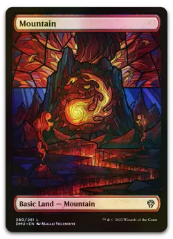 Mountain (Showcase) #280 (Foil) (LP) Dominaria United DMU Magic MTG - Image 1