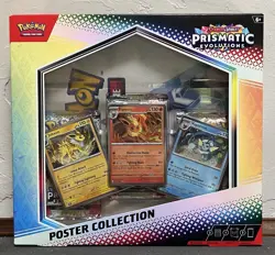 Pokemon Scarlet & Violet Prismatic Evolutions Poster Collection New & Sealed - Image 1
