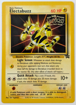 Electabuzz Black Star Stamped Pokemon Movie Promo #2 WOTC 1999 LP NP - Image 1