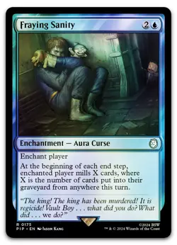 Fraying Sanity #175 (Foil) (NM) Fallout PIP Magic MTG - Image 1
