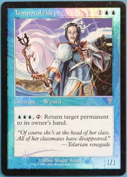 Temporal Adept FOIL 7th Edition PLD Blue Rare MAGIC CARD (ID# 301037) ABUGames - Image 1