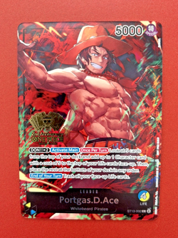 Portgas.D.Ace (2nd Anniversary Tournament) ST13-002 One Piece Promotion Cards... - Image 2