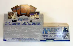 MTG: ICE AGE empty Booster Pack display box; minimal wear, NO CARDS, 1995 - Image 3