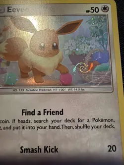 Eevee - (Cosmos Holo) Holo SM184 Sun & Moon Promo Pokemon Card NM - Image 2