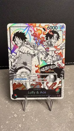 ST30-001 Luffy & Ace leader AA (Parallel) One Piece Card Game ENGLISH - Image 1